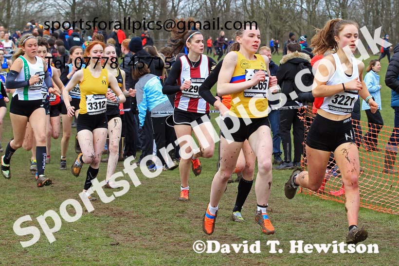 Womens Under-20s 2023 UK CAU Inter Counties Cross Country Champs, Prestwold Hall, Loughborough. Photo: David T. Hewitson/Sports for All Pics